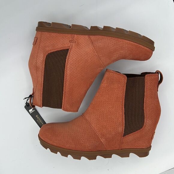 NWT Sorel Joan Of Artic Il Orange Suede Leather
Wedge Chelsea Boot 9.5 - Picture 7 of 11
